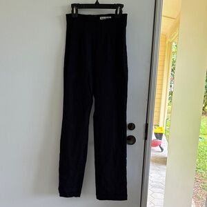 Reformation black pants straight leg business office wear
